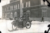 Motorcycle with Ski and Chains